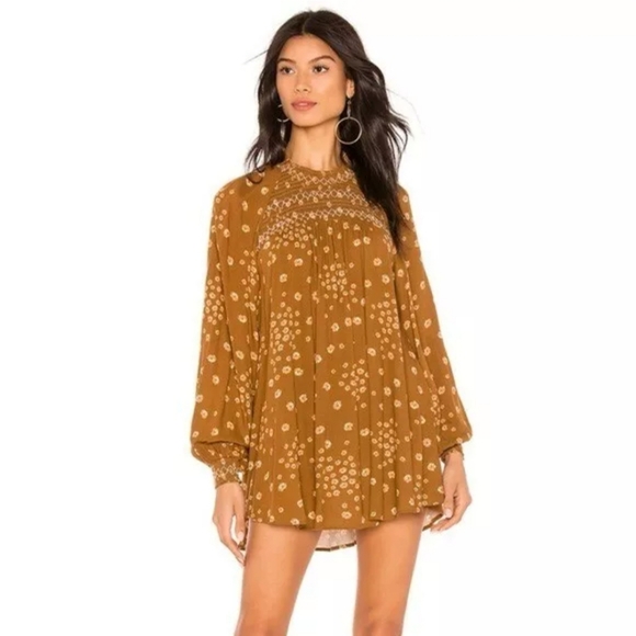 Free People Tops - Free People Flowers In Her Hair Boho Tunic Size Small